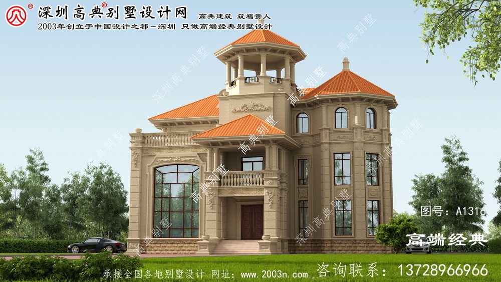 唐海县 四层农村别墅设计图
